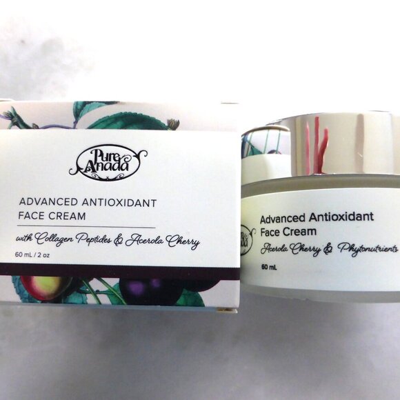 New! 2x Pure Anada Advanced Antioxidant Face Cream Aerola Cherry Phytonutrients - Picture 3 of 6